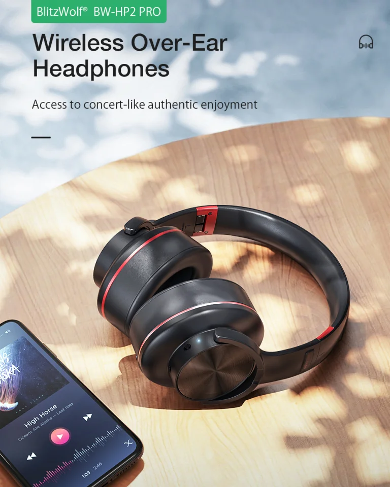 BlitzWolf BW-HP2 Pro Bluetooth fejhallgató teszt 10