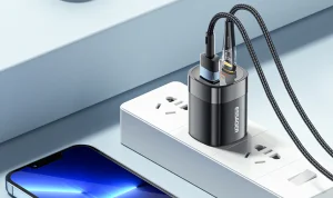 Kijelzővel szerelt, 33 wattos Essager GaN töltő 5100-ért