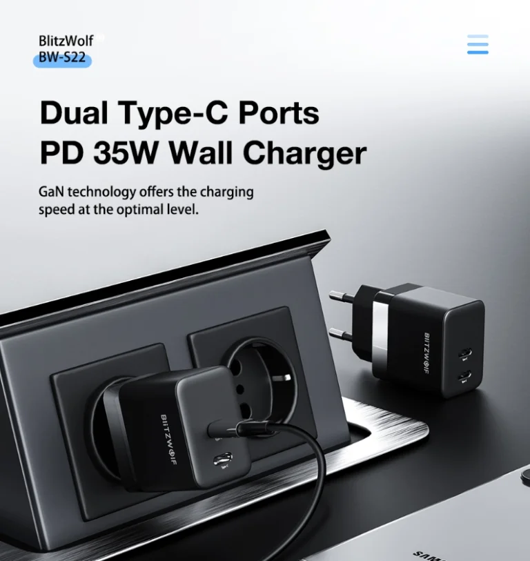 35 wattos BlitzWolf töltő a mai nap olcsósága 5