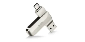 SSK 256 GB-os kétcsatlakozós flash drive teszt