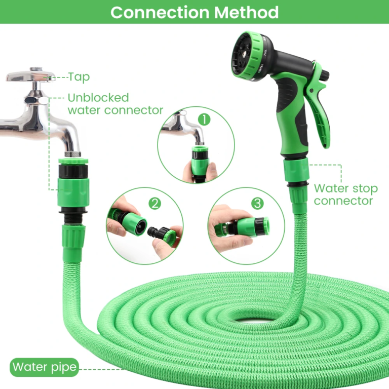 Helytakarékos locsolócső vihető, pisztollyal, remek áron 3