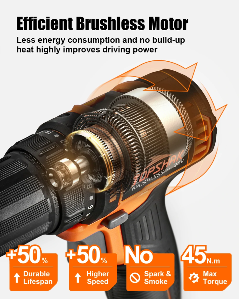 12 700 forint a Topshak akkumulátoros, brushless fúrógépe 6