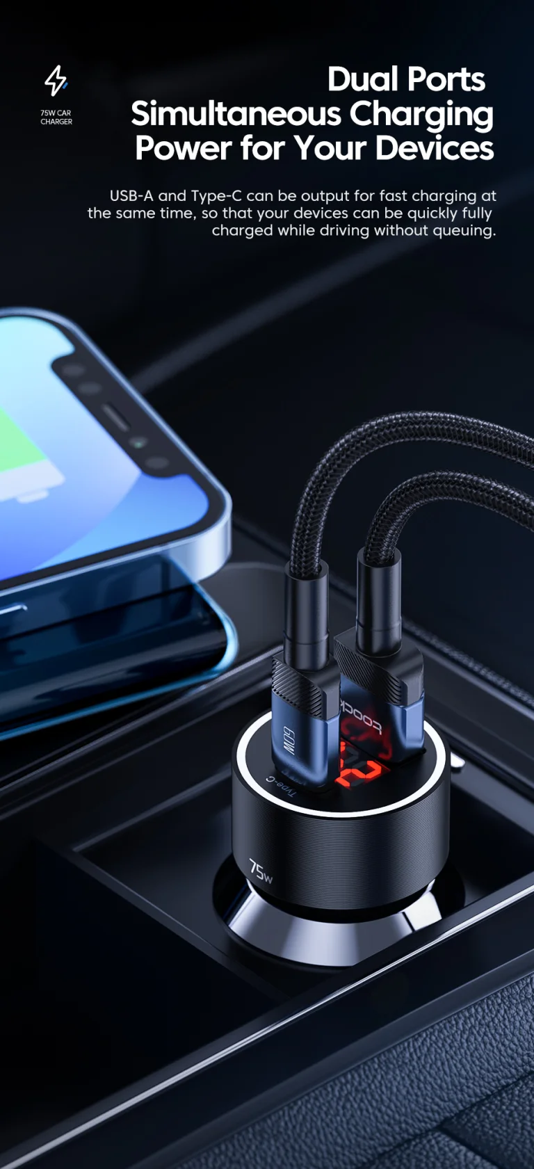 A Toocki 75 wattos autós töltője hihetetlen áron kapható 3