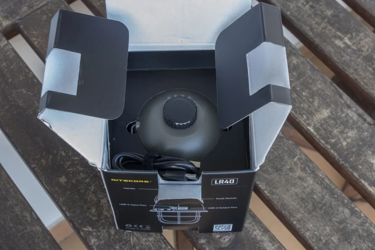 Nitecore LR40 kempinglámpa teszt 3