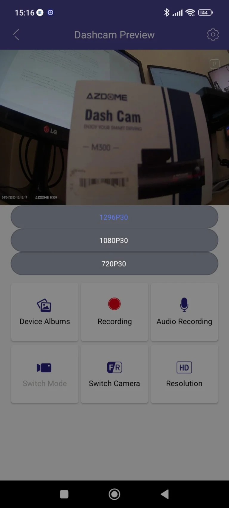 Cámara de salpicadero de coche AZDOME M300 14