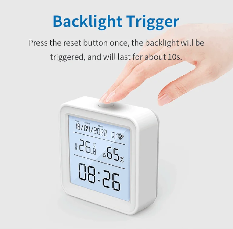 An inexpensive thermometer clock that also synchronizes with a smart phone 4