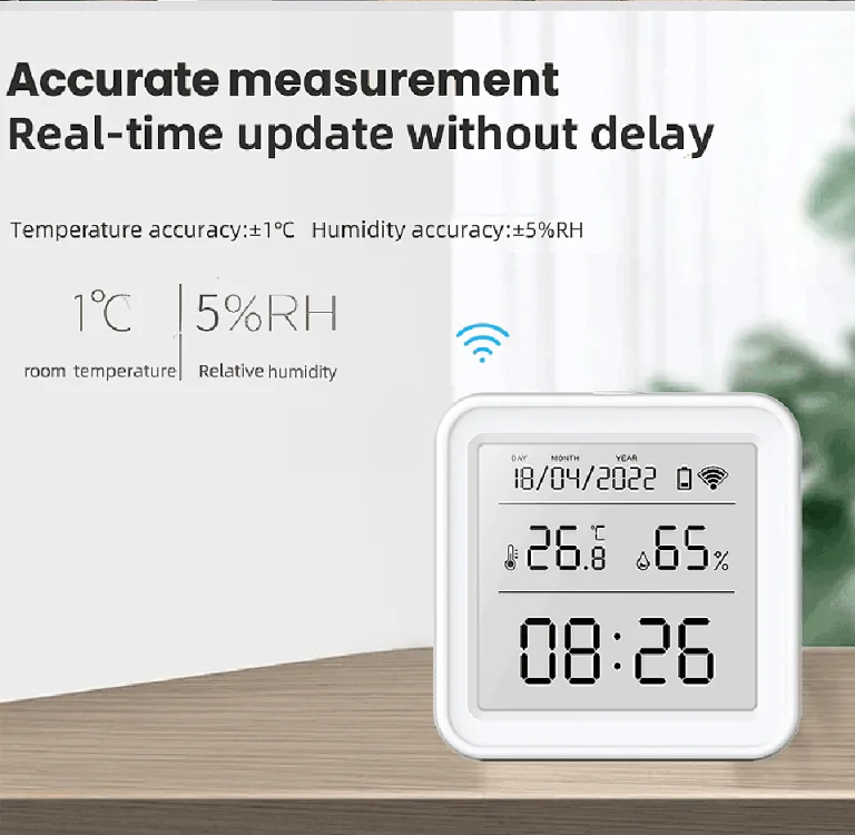 An inexpensive thermometer clock that also synchronizes with a smart phone 2