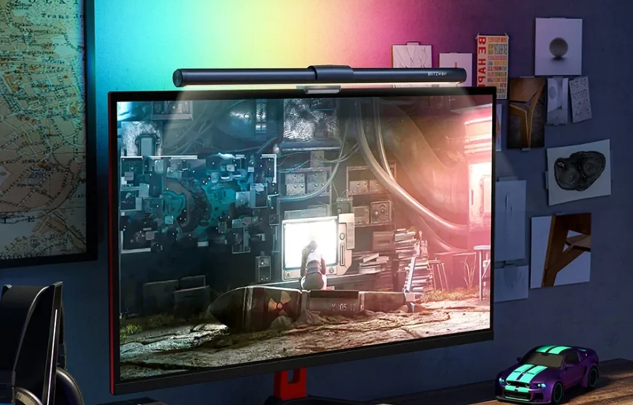 Váltsuk le az asztali lámpát BlitzWolf RGB monitorlámpára 1