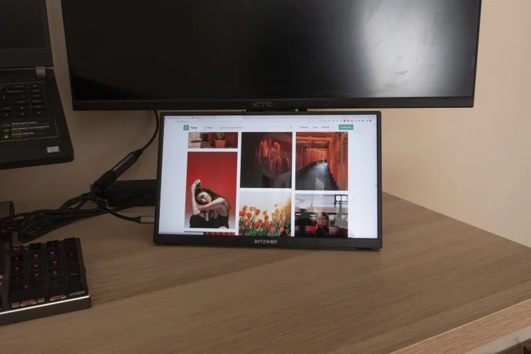 BlitzWolf BW-PCM2L hordozható monitor teszt 12