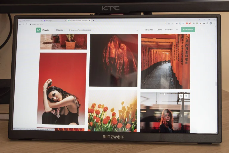 BlitzWolf BW-PCM2L hordozható monitor teszt 13