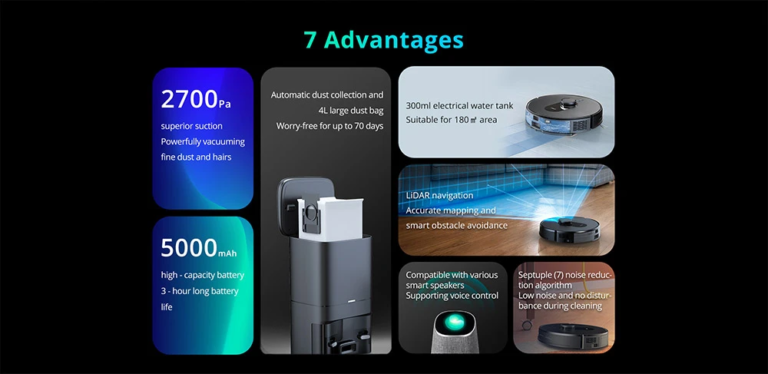 360 Botslab S8 Plus, egy újabb önürítős robotporszívó 10