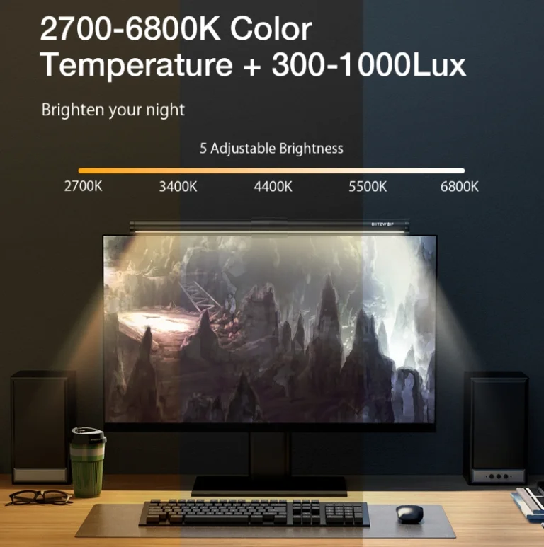 Egyszerűbb, de igazán jó árú monitorlámpa a BlitzWolftól 3