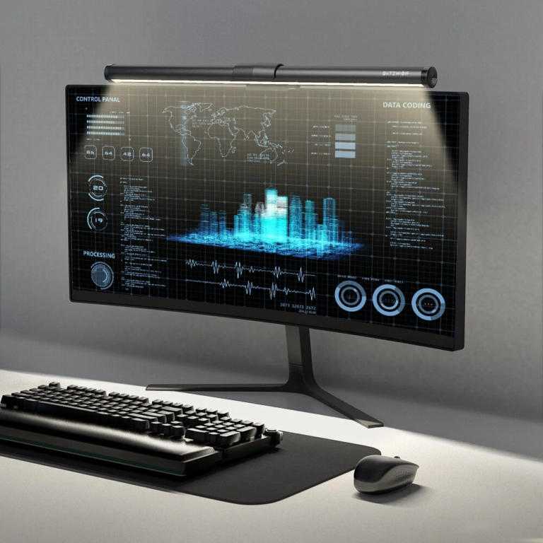 Egyszerűbb, de igazán jó árú monitorlámpa a BlitzWolftól 7