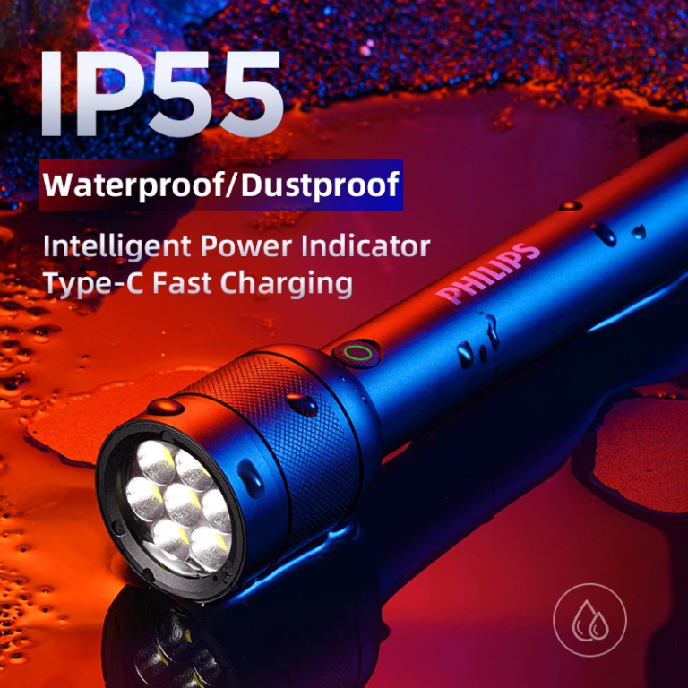 3000 lument tud a Philips SFL8468 zseblámpa 5
