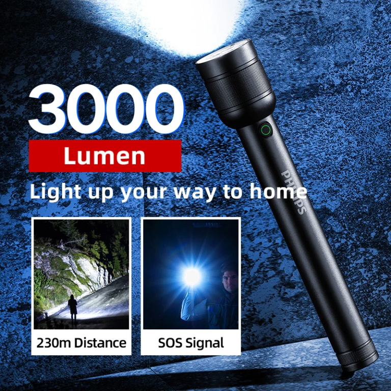 3000 lument tud a Philips SFL8468 zseblámpa 7