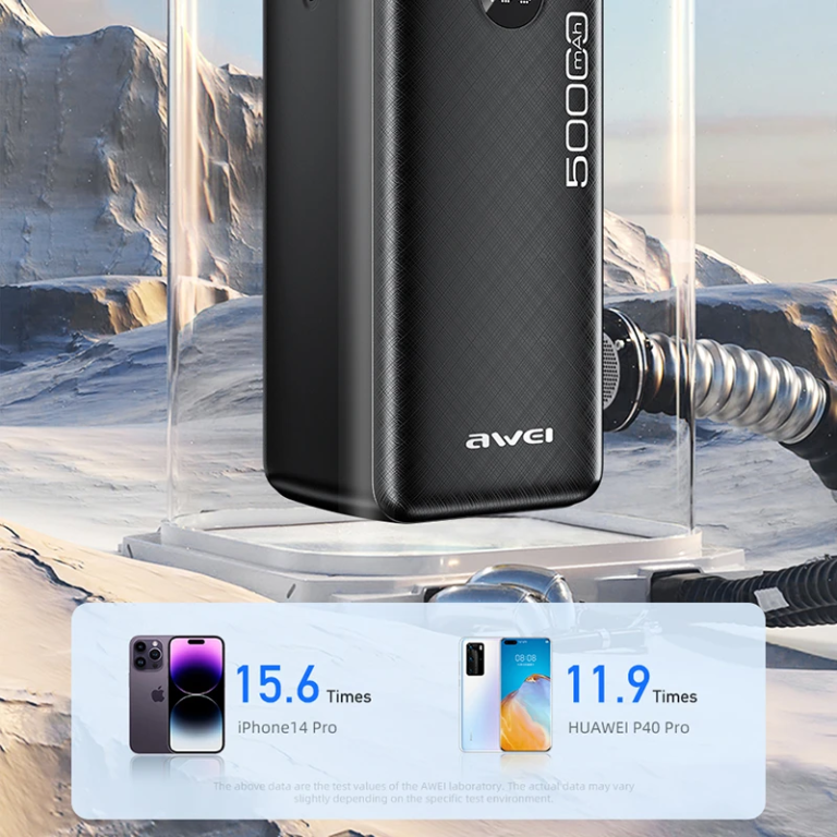 Hatalmas kapacitású az Awei féltégla power bankje 6