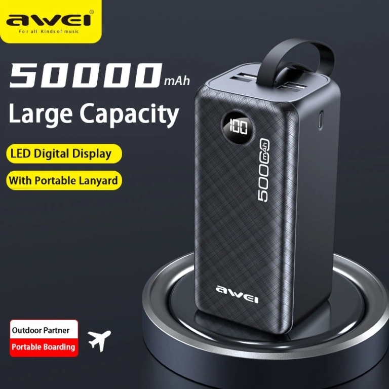 Hatalmas kapacitású az Awei féltégla power bankje 2