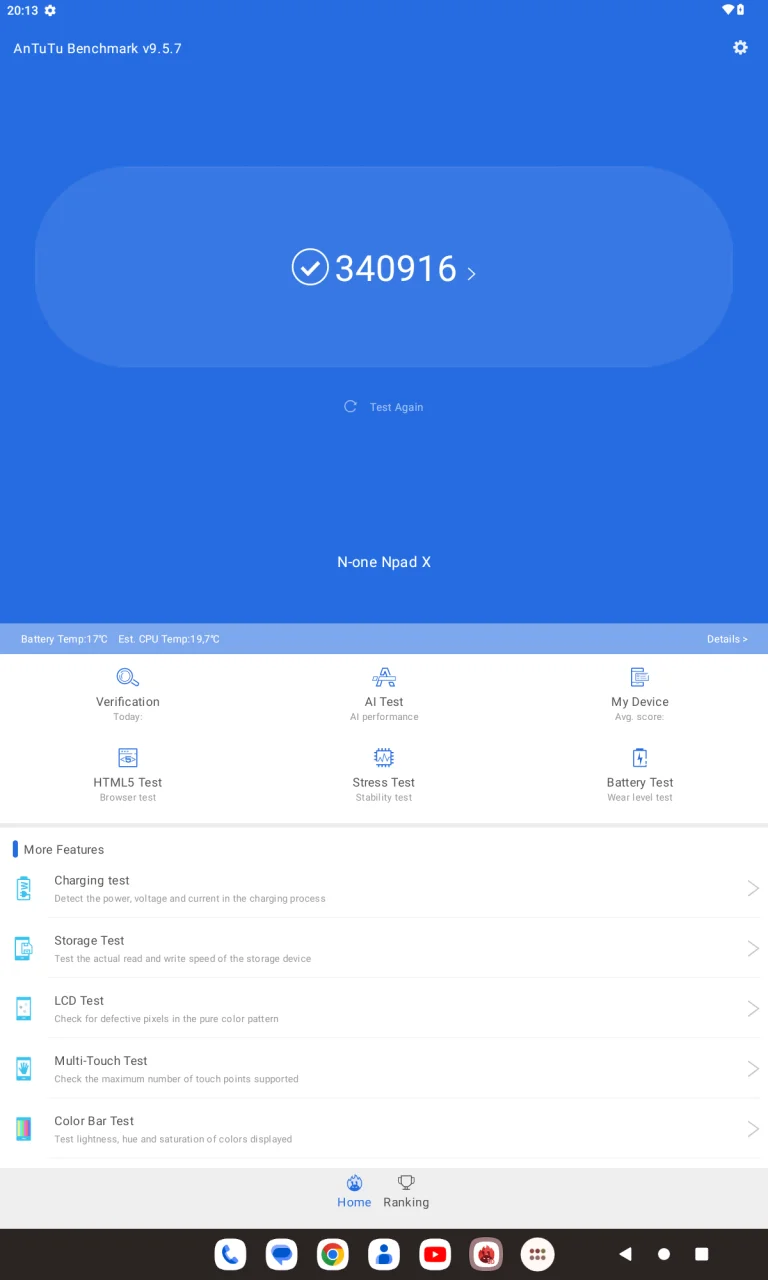 N-One Npad X tablet teszt 16