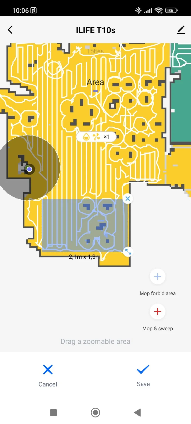 iLife T10S önürítős robotporszívó teszt 24