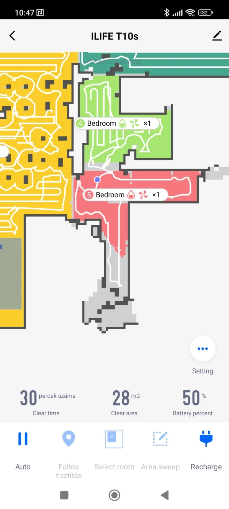 iLife T10S önürítős robotporszívó teszt 28
