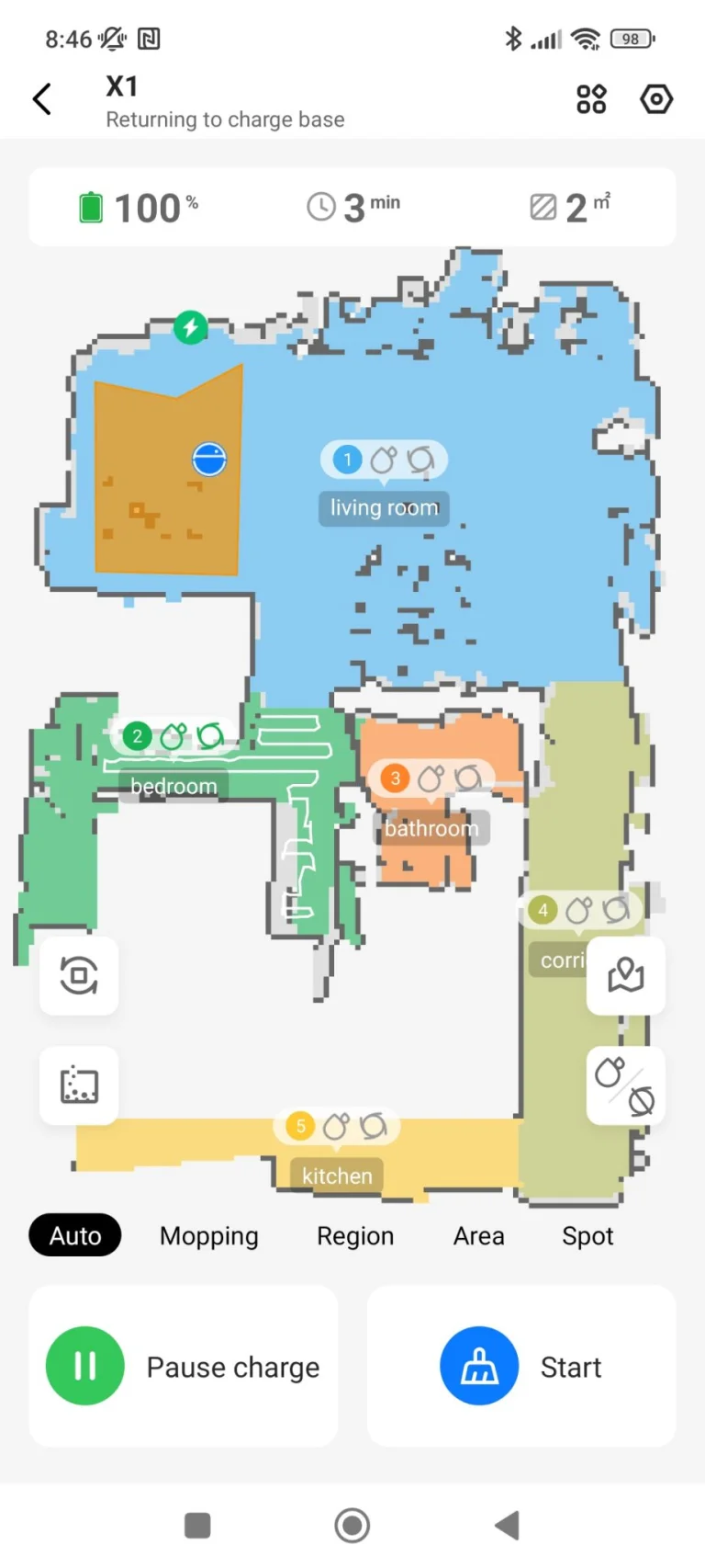 Proscenic Floobot X1 önürítős robotporszívó teszt 37
