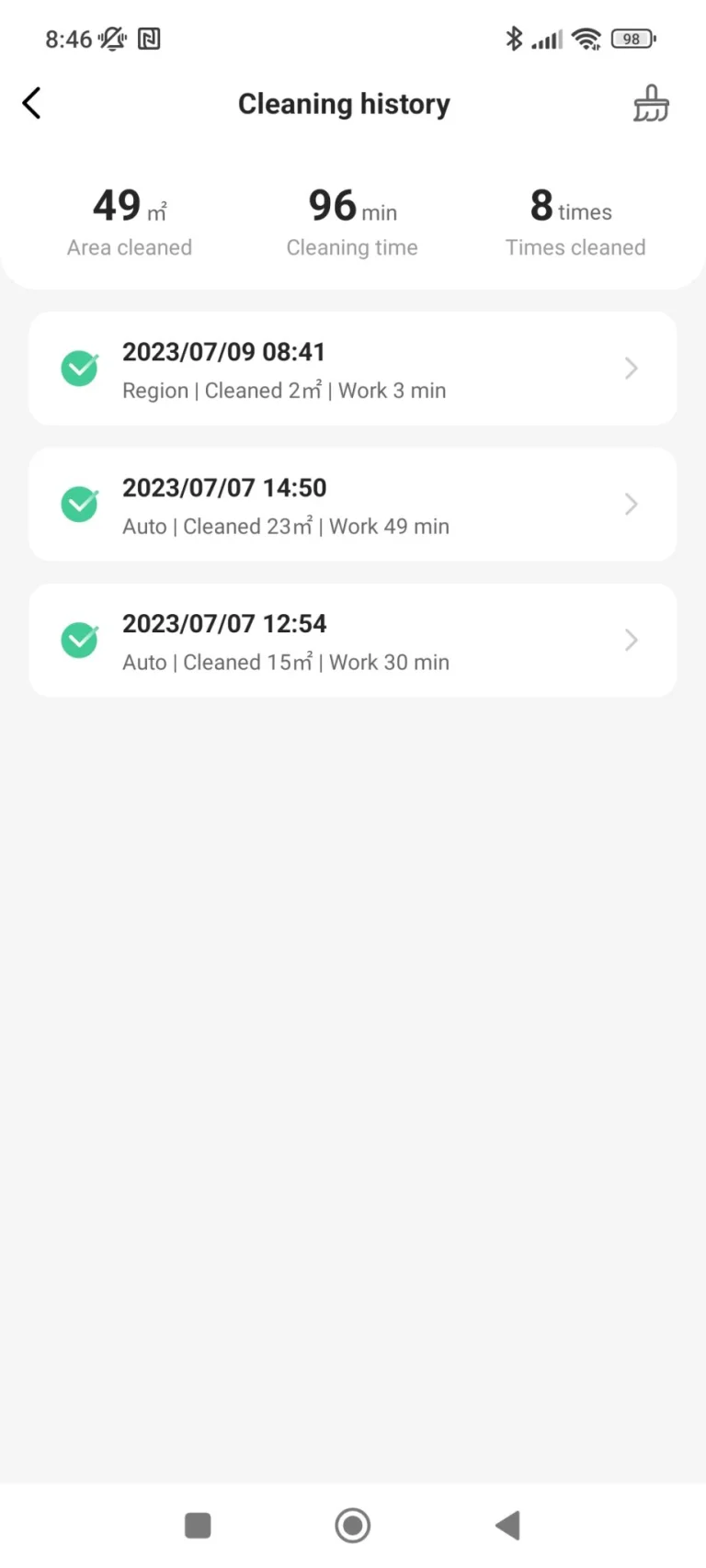 Proscenic Floobot X1 önürítős robotporszívó teszt 38