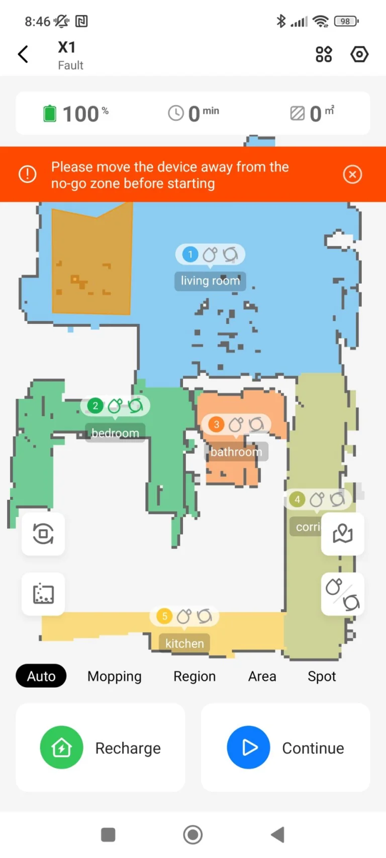 Proscenic Floobot X1 önürítős robotporszívó teszt 40