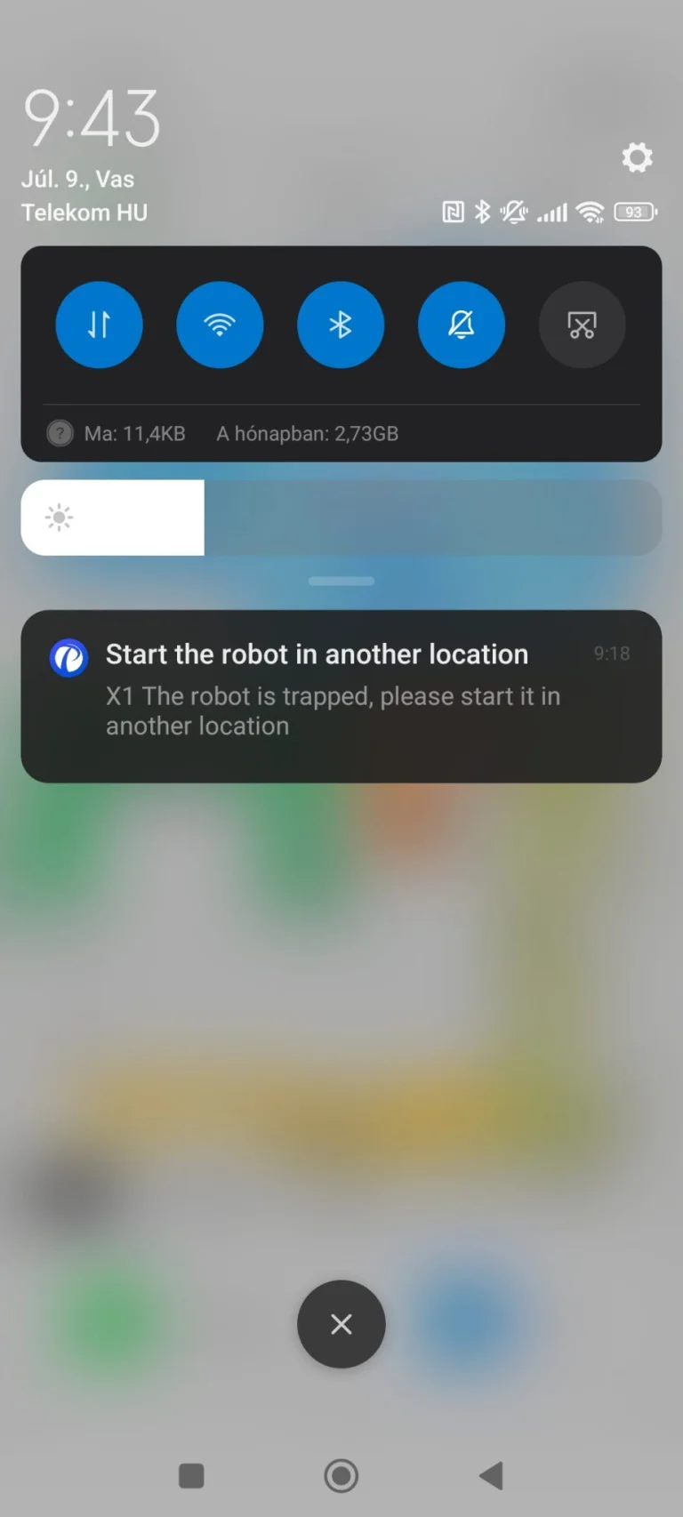 Proscenic Floobot X1 önürítős robotporszívó teszt 41