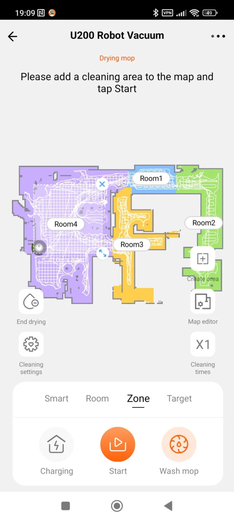 Uwant U200 önürítős robotporszívó teszt 31