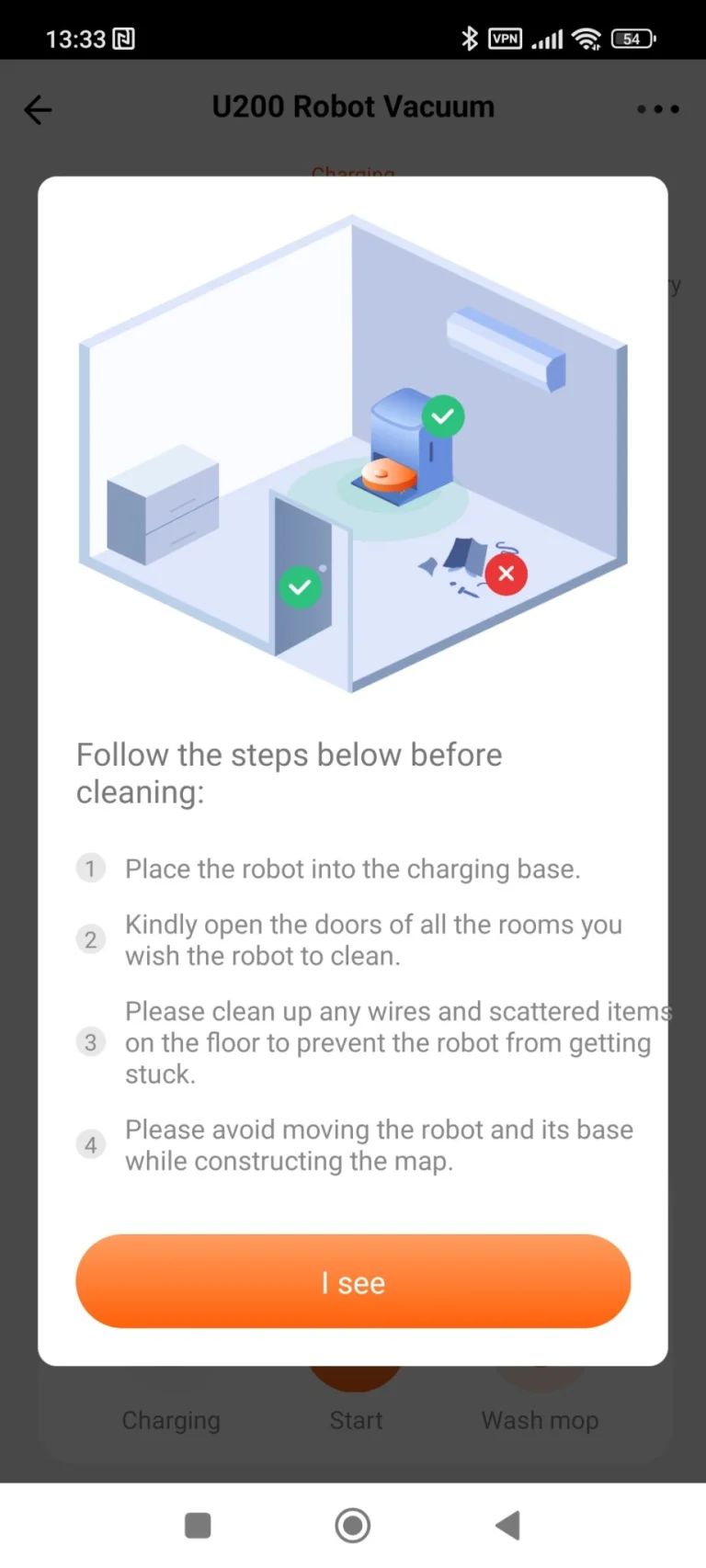 Uwant U200 önürítős robotporszívó teszt 48