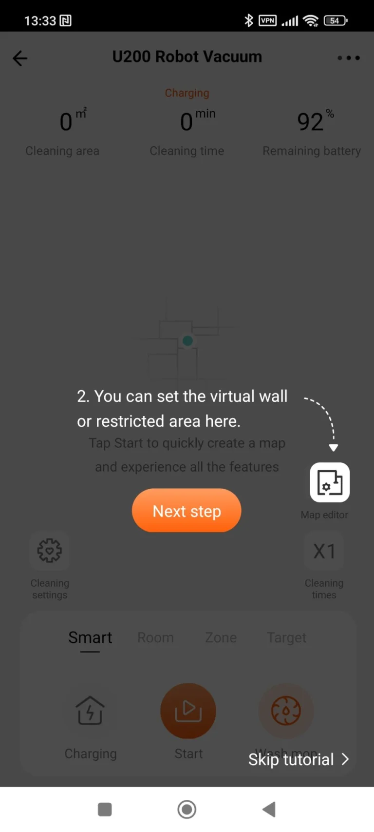 Uwant U200 önürítős robotporszívó teszt 49