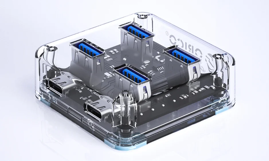 Átlátszó Orico USB hub-ok jelentős kedvezménnyel 1