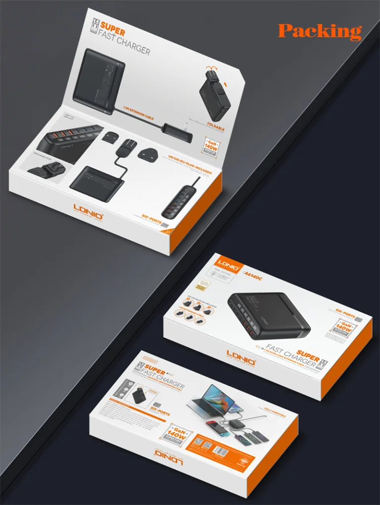 Komoly Ldnio töltő, amivel egyszerre 6 eszköz is tölthető 9