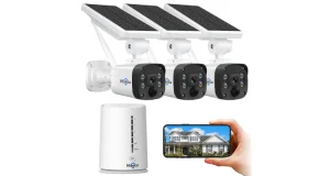 Megérős a 3 kamerás, napelemes biztonsági kamerarendszer