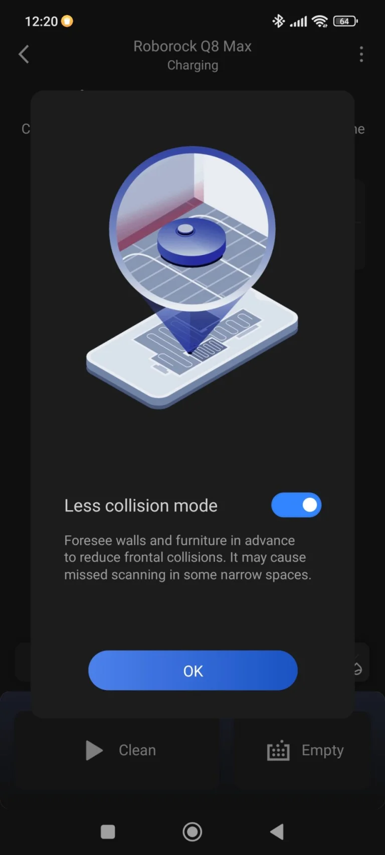 Prueba 8 del robot aspirador autovaciable Roborock Q20 Max+
