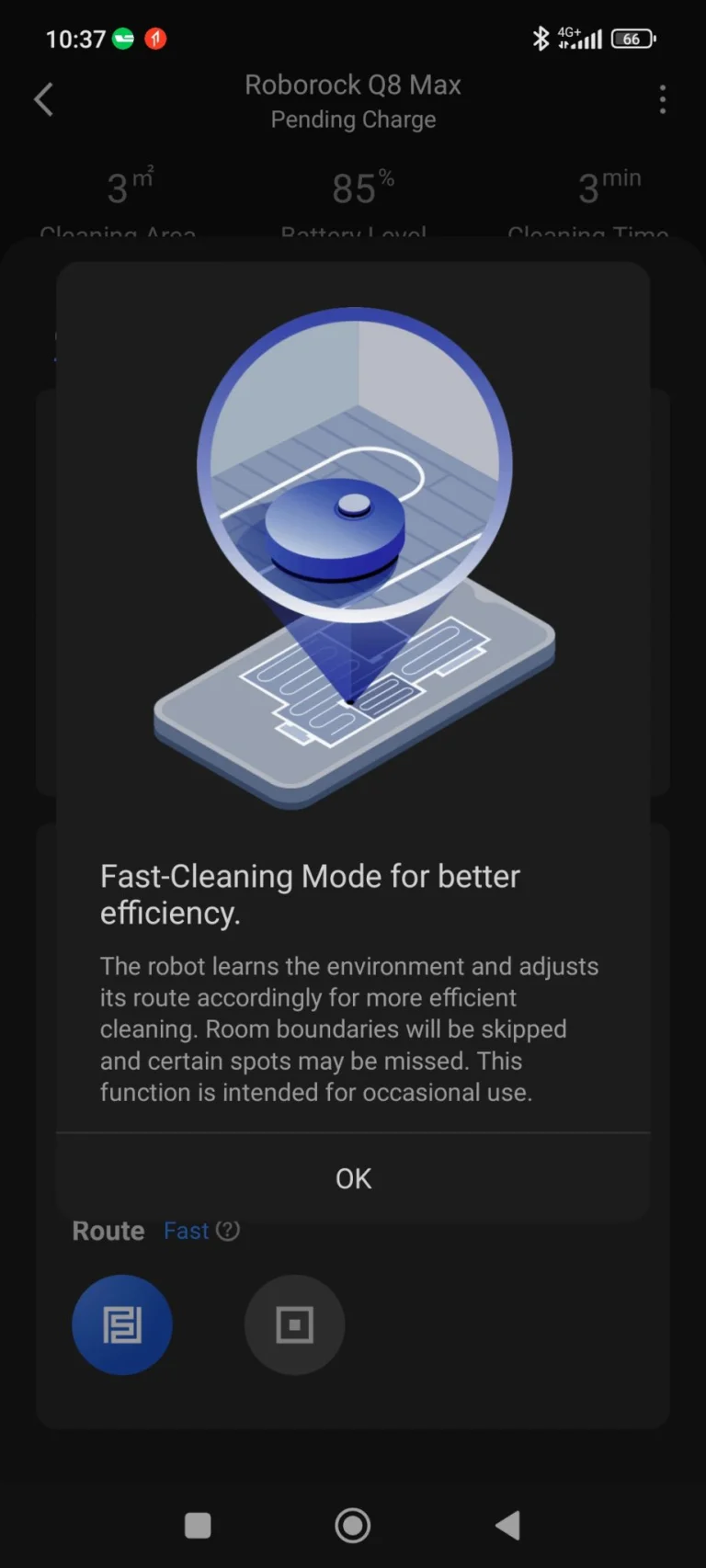 Prueba 8 del robot aspirador autovaciable Roborock Q22 Max+