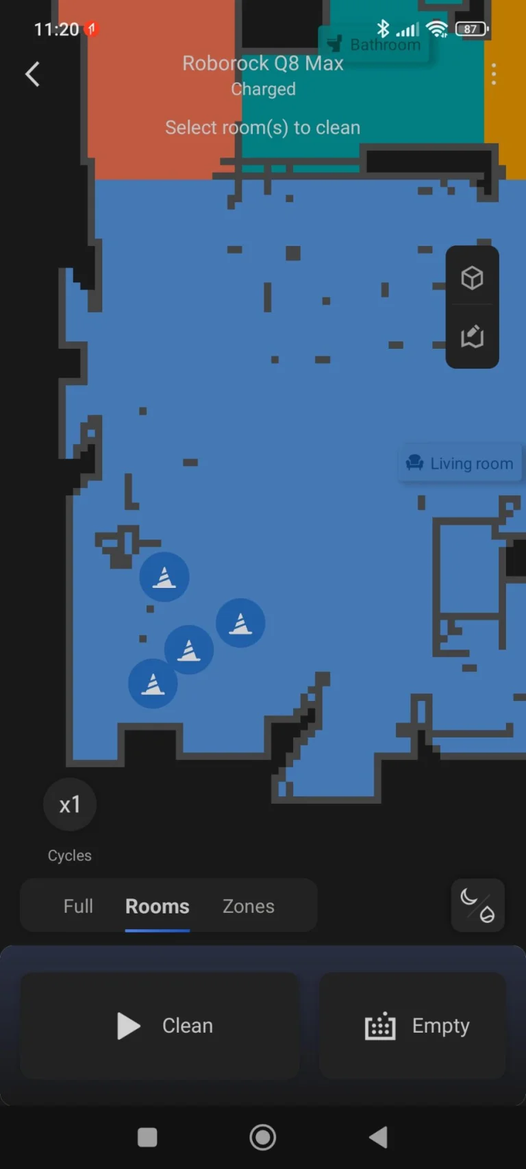 Prueba 8 del robot aspirador autovaciable Roborock Q38 Max+