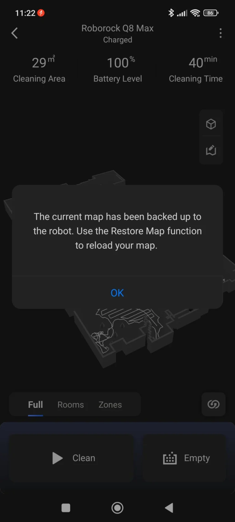 Prueba 8 del robot aspirador autovaciable Roborock Q29 Max+