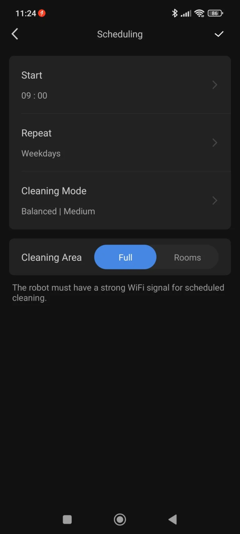 Prueba 8 del robot aspirador autovaciable Roborock Q30 Max+