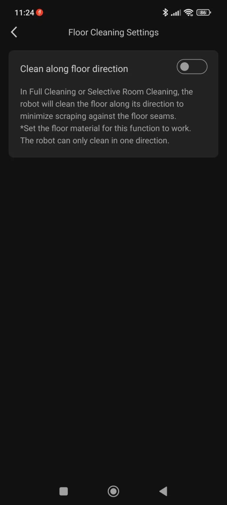 Prueba 8 del robot aspirador autovaciable Roborock Q32 Max+