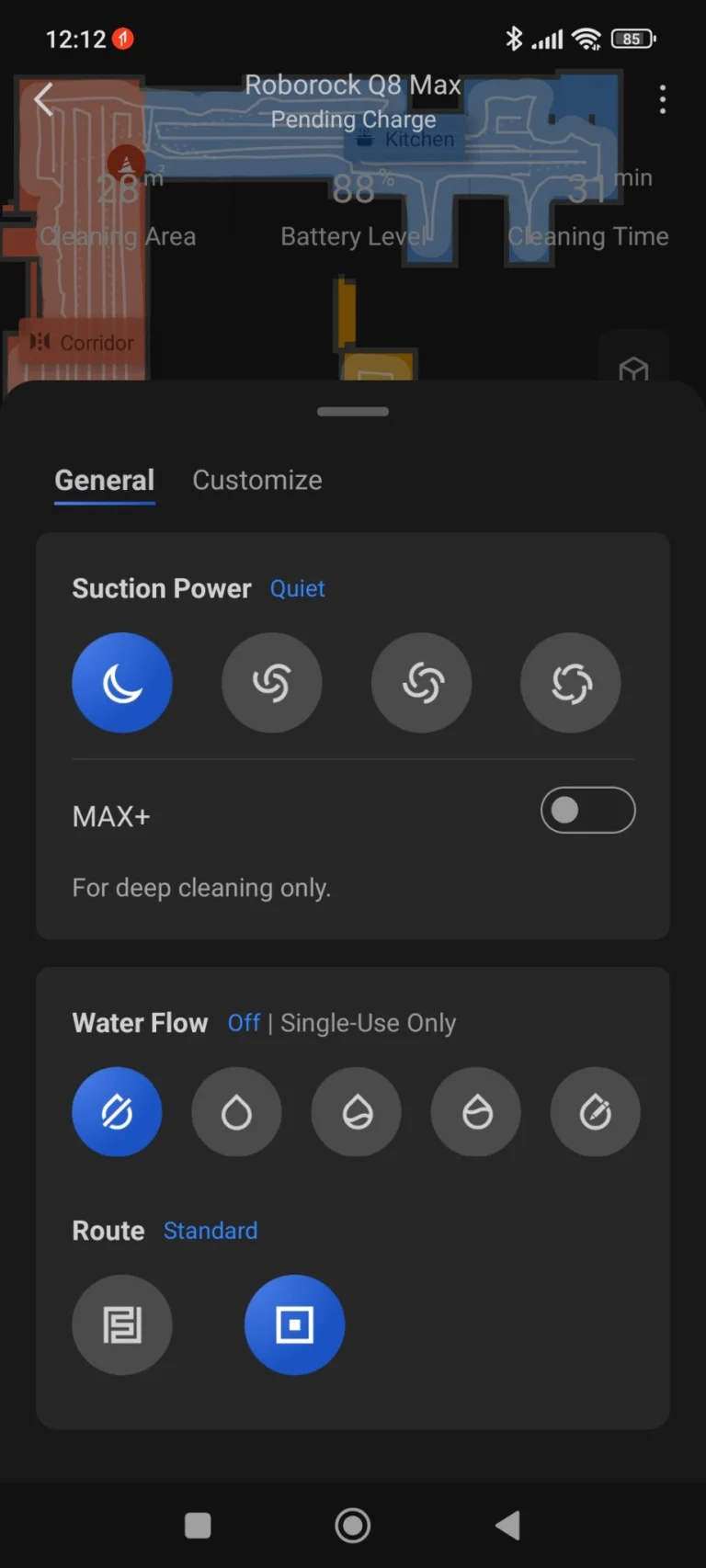 Prueba 8 del robot aspirador autovaciable Roborock Q37 Max+