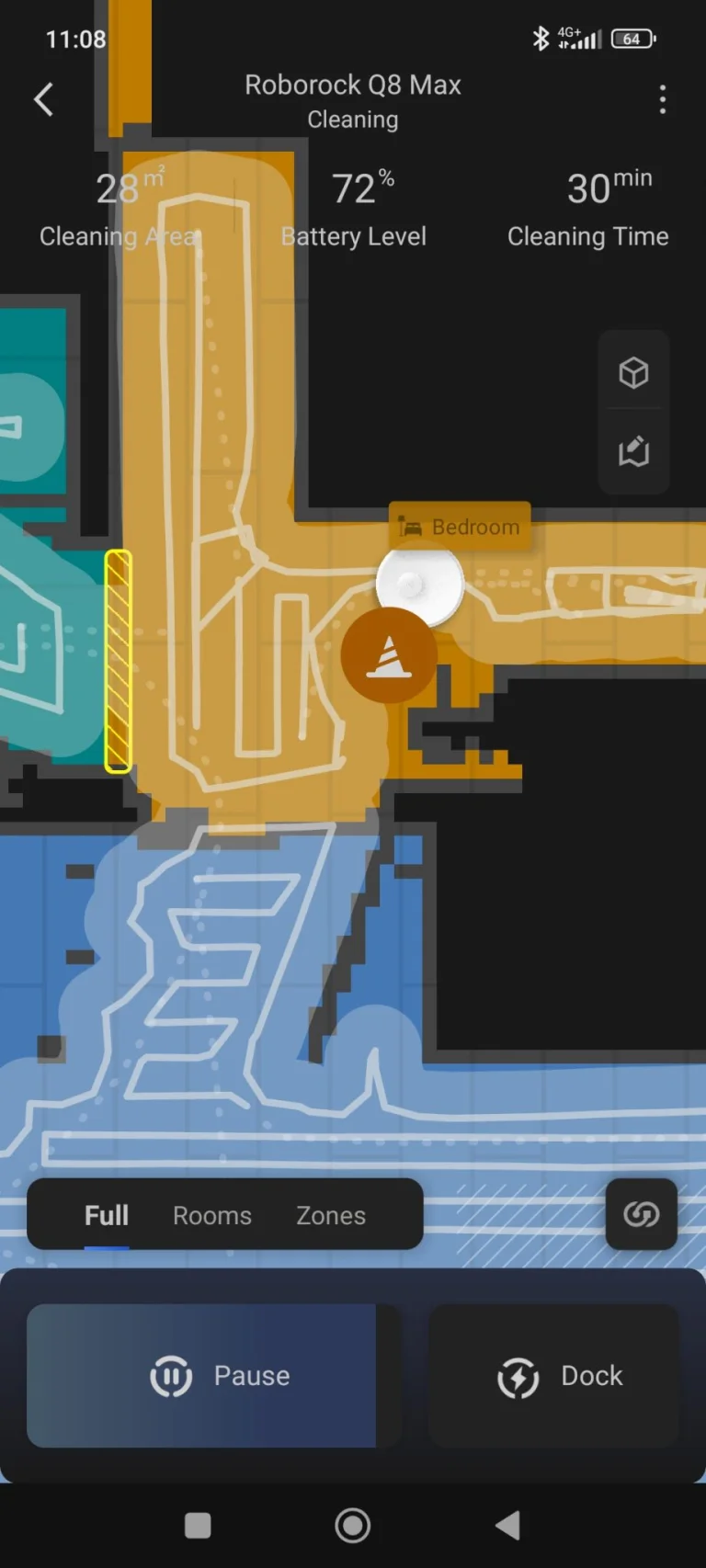 Prueba 8 del robot aspirador autovaciable Roborock Q42 Max+