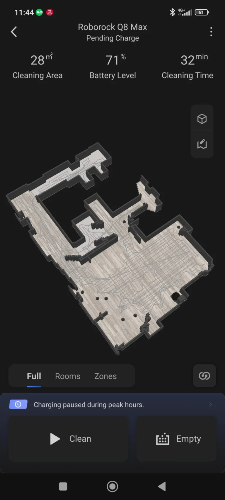 Prueba 8 del robot aspirador autovaciable Roborock Q47 Max+