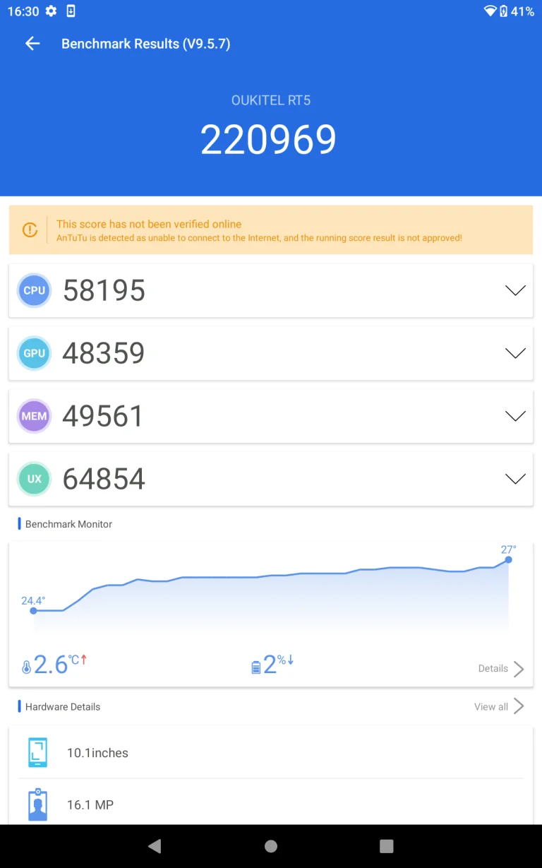 Oukitel RT5 strapatablet teszt 18