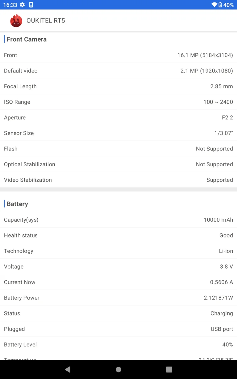 Oukitel RT5 strapatablet teszt 21