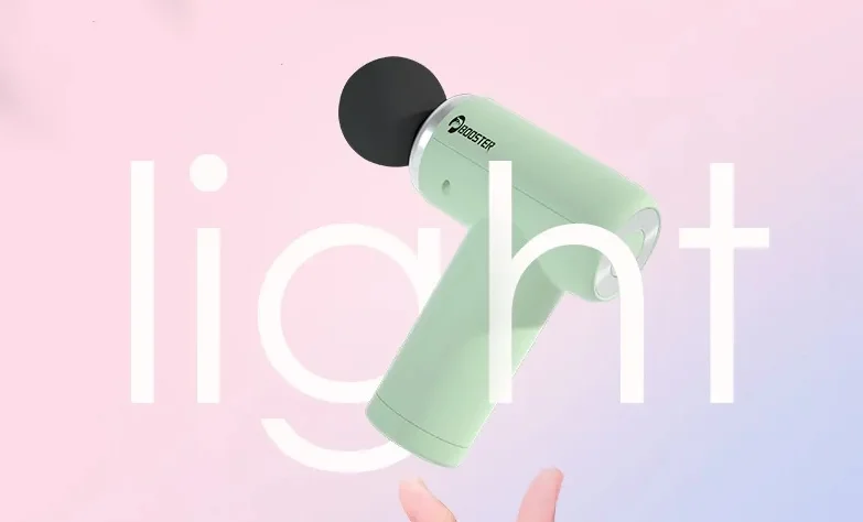 Ezt a kicsi Booster masszázspisztolyt könnyű használni 1