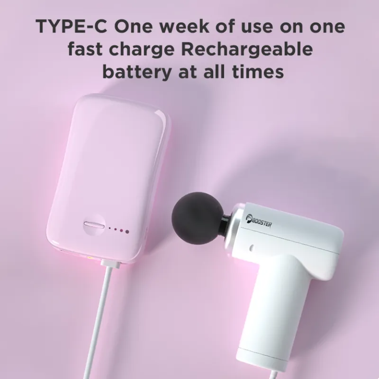 Ezt a kicsi Booster masszázspisztolyt könnyű használni 5