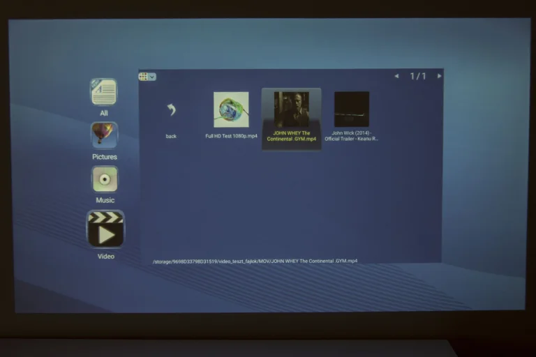 Ultimea Apollo P40 projektor teszt 24