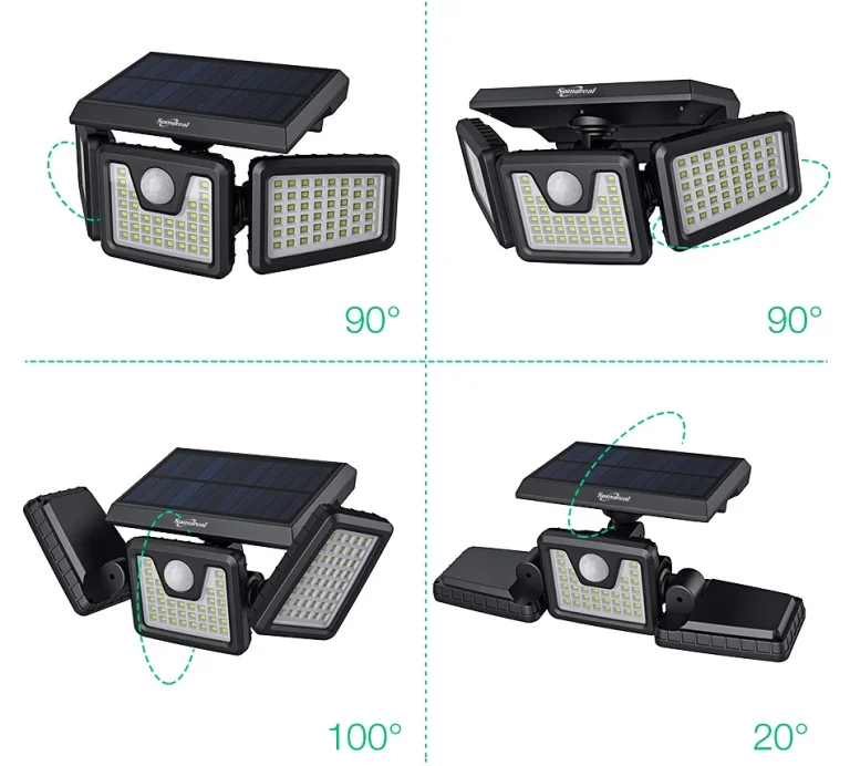 Akciós a Somoreal napelemes lámpa 128 darab LED-del 7