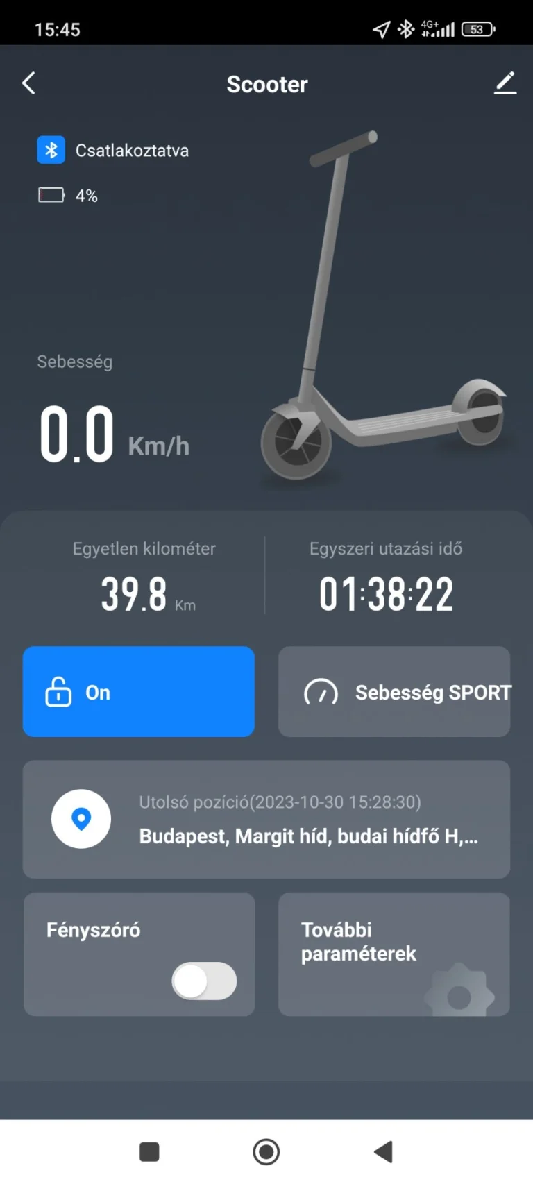 Emoko A19 elektromos roller teszt 29